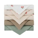 Toalhetes de banho para crianças Toalhas de rosto de algodão Conjunto de toalhetes 5 pcs 23 x 23 cm 8