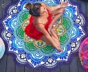 Toalla de microfibra con motivo de mandala 1