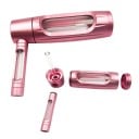 Tobă de apă din aluminiu și sticlă 6″ cu funcție de filtrare, bol din sticlă și tijă pentru un gust mai curat al fumatului 5