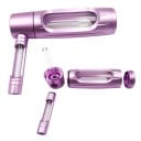 Tobă de apă din aluminiu și sticlă 6″ cu funcție de filtrare, bol din sticlă și tijă pentru un gust mai curat al fumatului 6
