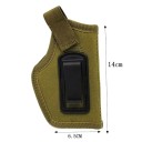 Toc tactic pentru pistol, culori neutre, toc universal pentru centură de pistol, toc durabil pentru utilizare cu mâna dreaptă și stângă, purtare ascunsă 3