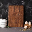 Tocător din lemn 42 x 30 cm Tocător solid cu mânere laterale Tocător din lemn durabil pentru bucătărie 2