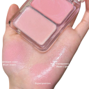 Tofarvet balsam blush 5,9 x 7,1 cm Fin lav pigmentering Lysnende glans Fugtende tekstur Naturlig make-up effekt 5