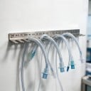 Τοίχου στήριγμα ενδοτραχειακών καθετήρων Μήκος 59 εκ. Πάχος 1,2 χλστ. Ανοξείδωτο ατσάλι 304 Ασημί Για κτηνιατρικές κλινικές Για σκύλους και γάτες 5