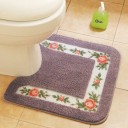 Toiletmåtte med blomster 2