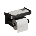 Toiletpapirholder i aluminiumslegering, vægmonteret, uden boring, til badeværelse og køkken, selvklæbende montering, moderne toilettilbehør 1