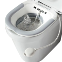 Toilette Pieghevole 35 x 39 x 12,5 cm Lavabo per Donne Gravidanza Cura dei Pazienti con Emorroidi Vasca con Tubo Bidet 8