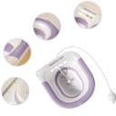 Toilette Pieghevole 35 x 39 x 12,5 cm Lavabo per Donne Gravidanza Cura dei Pazienti con Emorroidi Vasca con Tubo Bidet 3