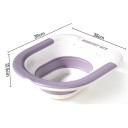 Toilette pliable 35 x 39 x 12,5 cm Lavabo pour femmes enceintes Soins des patients souffrant d'hémorroïdes Baignoire avec tuyau Douchette 10
