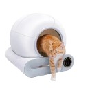 Toilette pour chat intelligente entièrement automatique auto-nettoyante 480 x 516 x 505 mm WiFi PP PS blanche pour chats d'intérieur 2