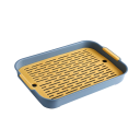 Toilette pour chats et lapins 36,5 x 24,5 x 4,9 cm Toile en plastique avec grille amovible Litière hygiénique Petits animaux Animaux 4