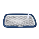Toilette pour chien en plastique 65x50 cm avec grille amovible Plateau de toilette réutilisable pour animaux de compagnie Accessoires pour éleveurs 2
