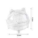 Toilette til hamstere 13,5 x 11,5 cm Gennemsigtig plasttoilet til små gnavere Hygiejnisk hamstertoilet til sand Størrelse L 4