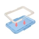 Toilettepad til hunde og hvalpe transportabel 47x34 cm med fast plastikramme til hjemmebrug og rejser 3