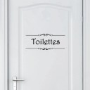 Toiletter dør klistermærke 2