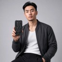 Tok Samsung Galaxy S24+ 3D lángmintával Műanyag mobilvédő Telefon tok kameravágással 4