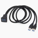 Tomada 2x USB com cabo 3