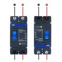 TOMZN 2P DC 1000 V MCCB wyłącznik solarny 160 A 82 x 166 mm obudowa wtryskowa ochrona przed przeciążeniem bezpieczne sterowanie zasilaniem 2