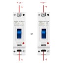 TOMZN napsolar biztosíték MCCB 1P 250 A 43 x 165 x 80 mm túlterhelés elleni védelem 105 °C-ig biztonsági elem fotovoltaikus FV rendszerekhez 3