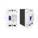 TOMZN wyłącznik solarny MCCB 2P 125 A 43 x 165 x 80 mm ochrona przed przeciążeniem odporność do 105 °C element bezpieczeństwa dla systemów fotowoltaicznych 2