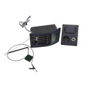 Tonabnehmer mit Vorverstärker für klassische Akustikgitarre Equalizer mit Lautstärkeregler für Bass, Mitten und Höhen Eingebaut Farbe: Schwarz 3