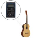 Tonabnehmer mit Vorverstärker für klassische Akustikgitarre Equalizer mit Lautstärkeregler für Bass, Mitten und Höhen Eingebaut Farbe: Schwarz 5