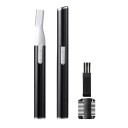 Tondeuse à sourcils électrique mini rasoir avec brosse de nettoyage et embout pour sourcils lèvres visage et corps 4