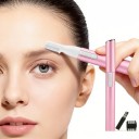 Tondeuse à sourcils électrique mini rasoir avec brosse de nettoyage et embout pour sourcils lèvres visage et corps 1