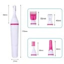 Tondeuse électrique 5 en 1 avec cinq têtes 17x2,7 cm rasoir sans fil pour le visage, le corps et le bikini 4