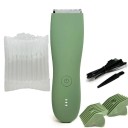 Tondeuse électrique pour le corps pour hommes Tondeuse à poils et cheveux étanche avec indicateur de charge IPX7 Rasoir rechargeable pour le corps avec accessoires 800 mAh 2