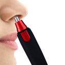 Tondeuse électrique pour poils de nez fonctionnant avec 1 pile AA Tondeuse étanche en acier inoxydable 12 x 3 cm 2