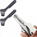 Tondeuse manuelle à poils mécanique lavable en acier inoxydable outil de coupe précis avec brosse 3