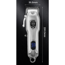 Tondeuse professionnelle pour animaux de compagnie 18,5 x 5,7 cm 10W 7000 tr/min écran LCD batterie 1500 mAh 4 accessoires 2