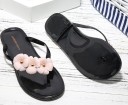 Tongs pour femmes avec des fleurs 2