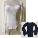 Top asimmetrico da donna con scollatura profonda 1