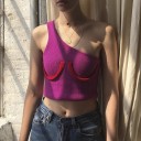 Top assimétrico feminino A1197 2