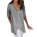 Top asymétrique femme ample 2
