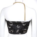 Top asymétrique pour femmes avec des papillons 5