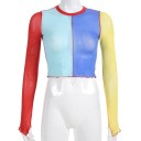 Top corto colorido para mujer A885 1