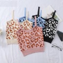 Top corto da donna con motivo leopardato A1082 1