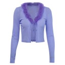 Top corto da donna con pelliccia 1