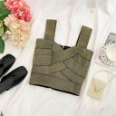 Top corto da donna con zip B340 4