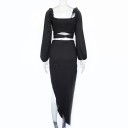 Top corto da donna e gonna B1044 4