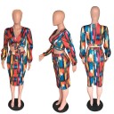 Top corto da donna e gonna B1081 3