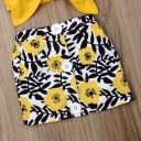 Top corto e gonna per ragazza L1263 4