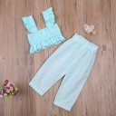 Top corto e pantaloni per ragazze L1321 5