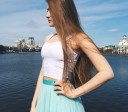 Top corto estampado para mujer 6