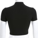 Top corto negro para mujer 5