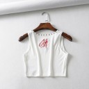 Top corto sin mangas para mujer B276 3
