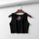Top corto sin mangas para mujer B276 2